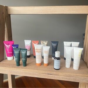 15 Pc Beauty Sample Lot & Travel Size Skincare Eye Hair Lotion & More Brand New